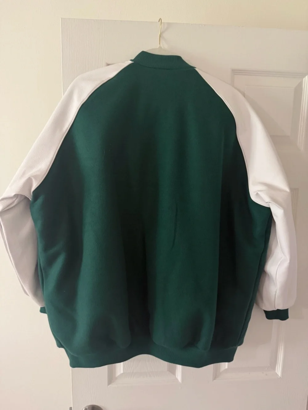adidas Dark Green, White & Pink Bomber Track Jacket - Picture 3 of 7